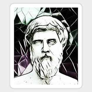 Plutarch Black and White Portrait | Plutarch Artwork 3 Magnet